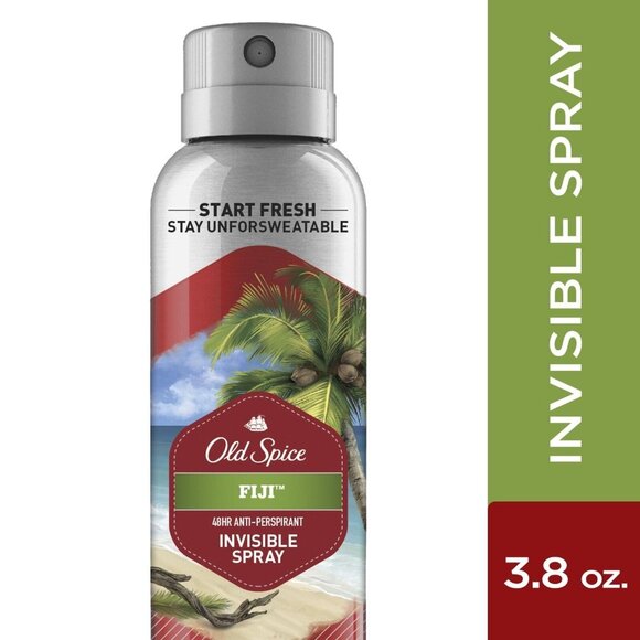 Old Spice Invisible Spray Antiperspirant Deodorant for Men, Fiji, 3.8 oz - Picture 1 of 3